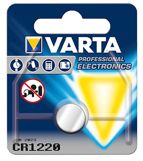 Varta Battery CR1220 3V litium in the group OTHER BATTERIES / BUTTON CELL BATTERIES at TH Pettersson AB (30-VAR CR1220)